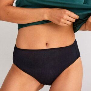 NWT Andie The Brief panty, Black Cloud, XS, two-pack